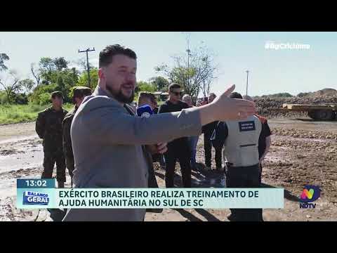 Treino do Exército simula socorro e resgates no Sul de SC