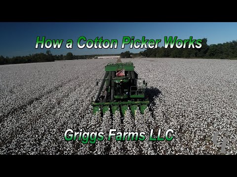 How A Cotton Picker Works (4K)