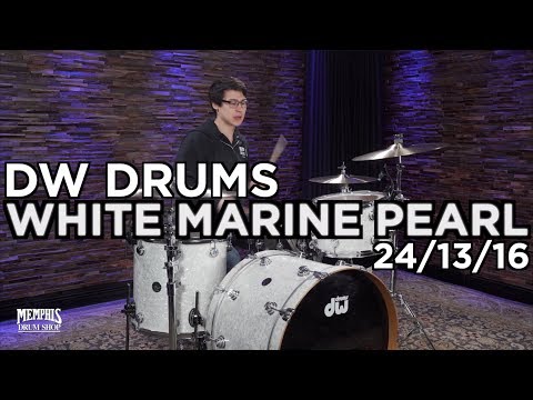 Used DW Drum Set 24/13/16 - White Marine Pearl