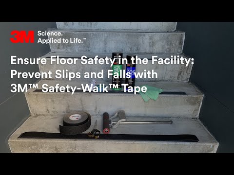 Ensure Floor Safety in the Facility: Prevent Slips and Falls with 3M™ Safety-Walk™ Tape