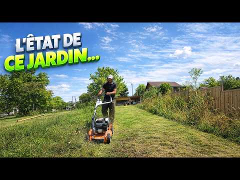 Il ne souhaite plus l'entretenir — j'ai remis en état son jardin entier tout seul
