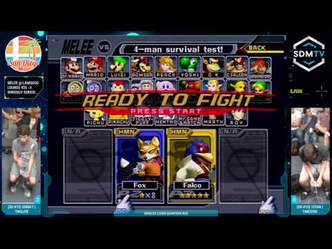 Melee @ LDL #25 - SSBM-T | TinoJoe vs. 12YAN | timesink - Singles LQF - Melee