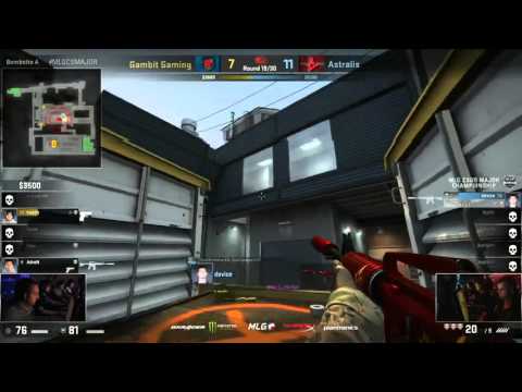 AdreN fell to death but ECO Round won - Gambit vs Astralis MLG CS:GO Major Championship: Columbus