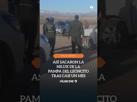 🚙⛰️ Así retiraron la Toyota Hilux de la Pampa del Leoncito