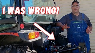 In a recent video involving a hydraulic top link install I WAS WRONG, but I'll right that wrong