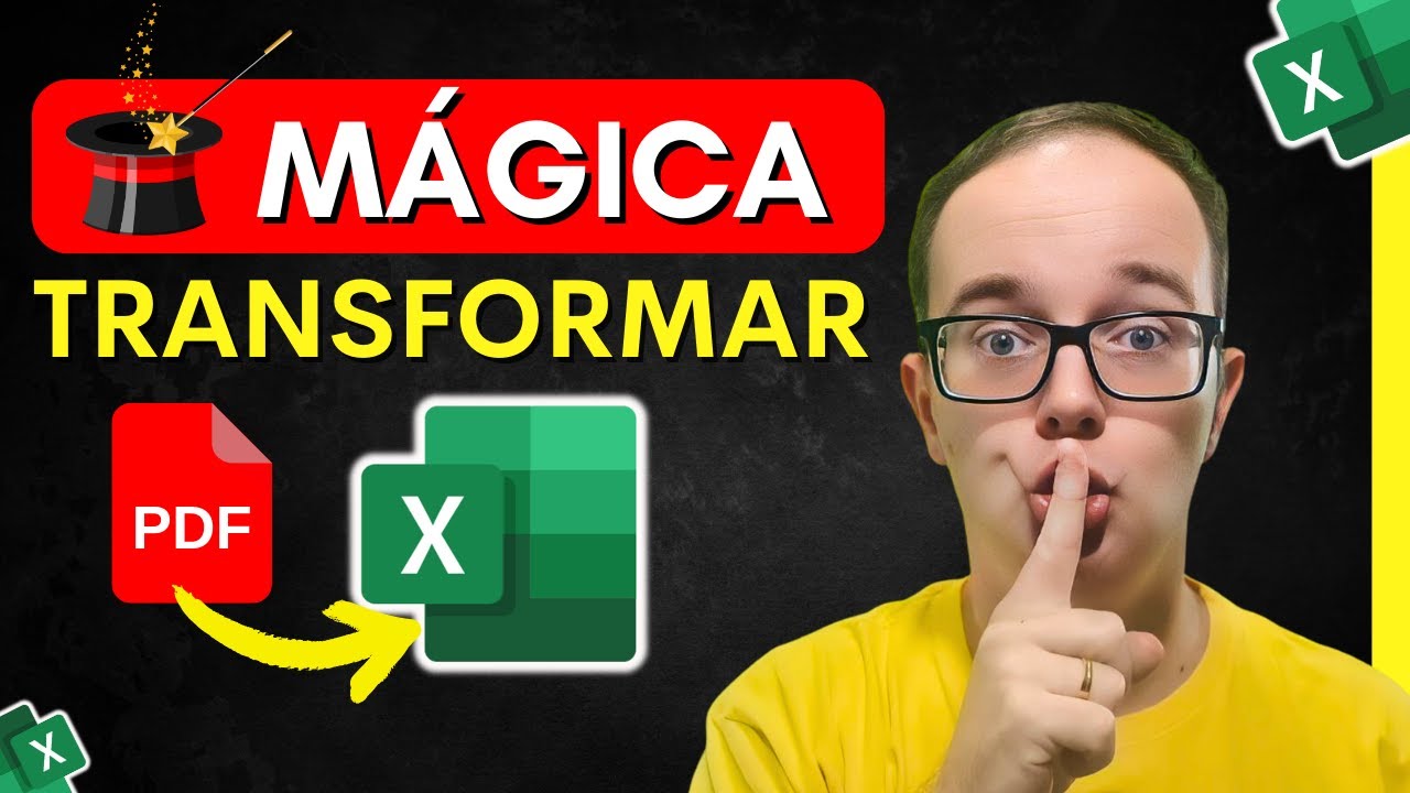 Aprenda a MÁGICA de transformar PDF em planilha!