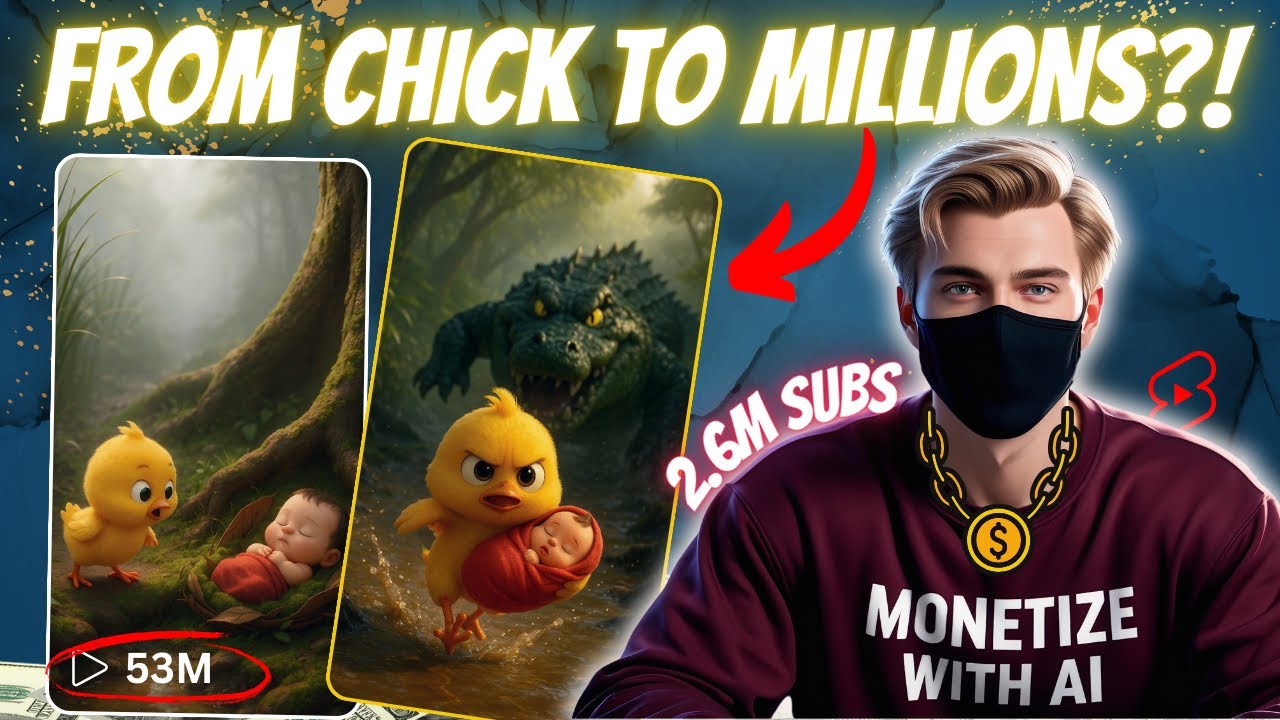 This Yellow Chick Got 26M Subscribers! How You Can Do It Too 💥 [AI Tutorial]