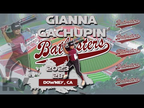 2023 Gianna Gachupin (4.3 GPA) Second Base, Softball Skills Video - Batbusters Alvarez