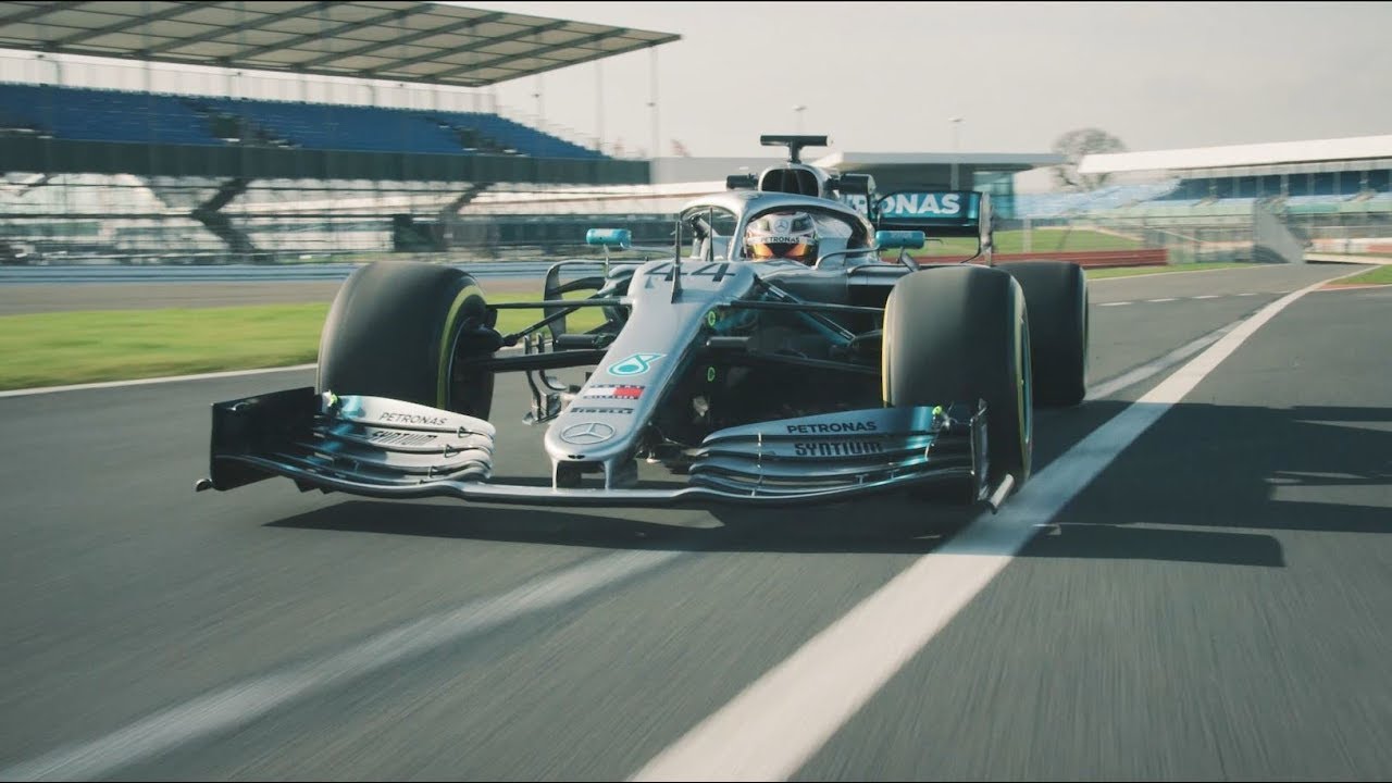 2019 Mercedes F1 Car in Action: W10 Takes to the Track! thumnail