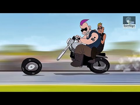 Kartun Lucu Crazy Racer - funny cartoon racing.