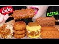 ASMR LOTUS ICE CREAM BAR CONE COOKIE RICE CAKE MACARON 로투스 아이스크림 로투스 쿠키 �