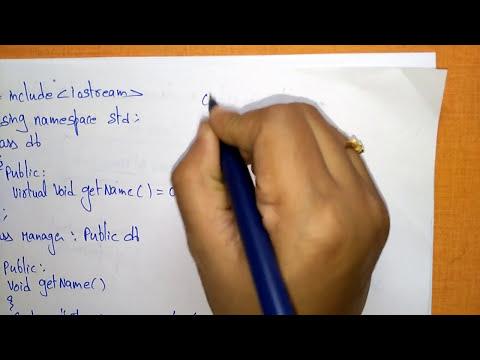 Abstract class | Example | Part 2 2 | OOPs in C | Lec 16 | Bhanu Priya