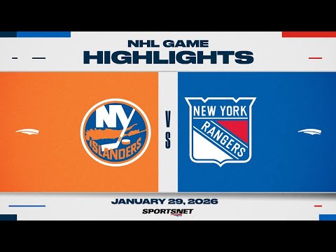 NHL Highlights | Islanders vs. Rangers - January 29, 2026