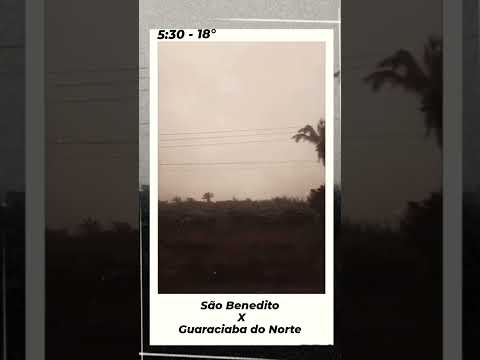 São Benedito a  Guaraciaba do Norte às 5:30 da manhã 18° #bus #busologo #busologia #frio #serra #top