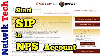 How to start SIP in NPS account [ National Pension System ]