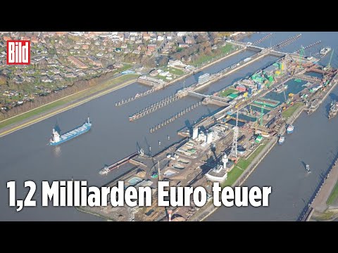 Brunsbüttel: Wasser-Autobahn bekommt neues Mega-Bauwerk