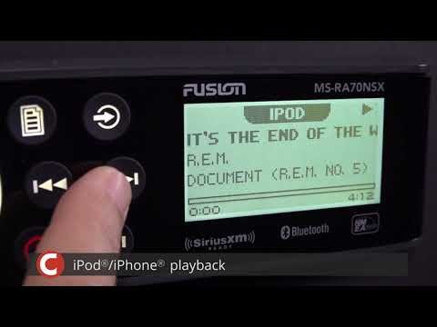 Fusion MS-RA70NSX Display and Controls Demo | Crutchfield Video
