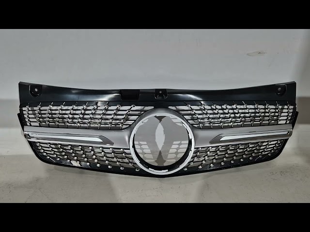Mercedes Vito W639 2004-2014 гг. Передняя решетка Diamond Silver (2010-2014) Video 1