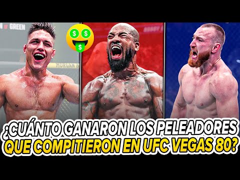 Salarios & Bonificaciones del UFC Vegas 80💰💰💰 | ¿Cuánto ganó BOBBY GREEN tras BRUTAL KO a DAWSON?