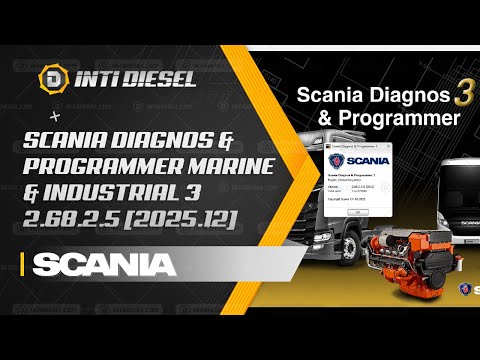 Instalación de SCANIA DIAGNOS & PROGRAMMER MARINE & INDUSTRIAL 3 2.68.2.5 [2025.12]