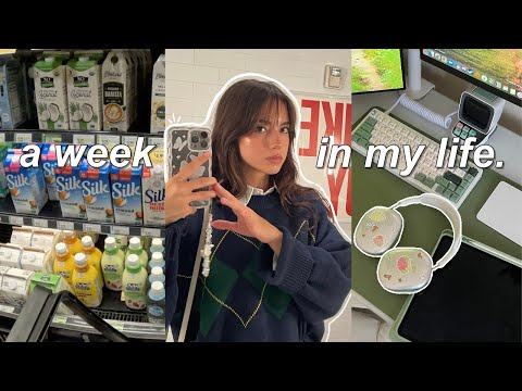 a productive week in my life ???? | new books, studying, errands, & workouts