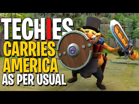 Techies Carries the Americans - DotA 2