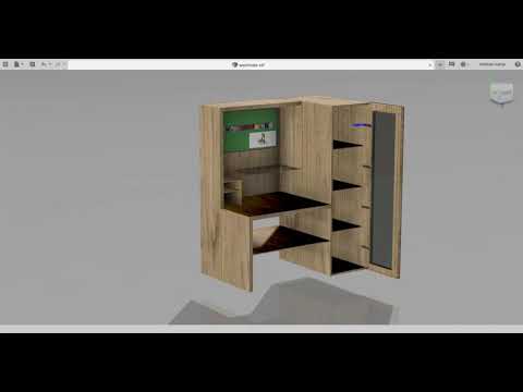 Fusion 360 beginners tutorial #3: Study Table cum bookshelf