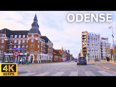 Driving in ODENSE Denmark 🇩🇰 | Beautiful City Tour in 4K HDR🚗
