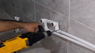 Evde Engelsiz Klozet, Wc, Lavabo Tesisatı Nasıl Yapılır, Çekilir, Döşe