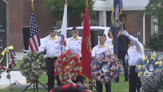 Memorial Day service held at Fountain Memorial in Lafayette