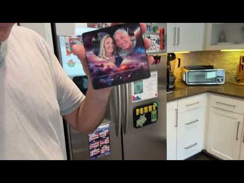 Musical Fridge Magnet with Custom Picture Review & Unboxing    4K
