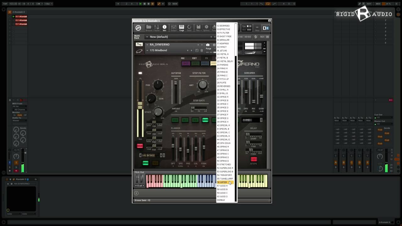 Rigid Audio SYNFERNO for KONTAKT 5 [WALKTHROUGH]