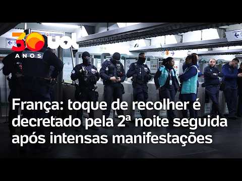 França decreta toque de recolher pela 2ª noite consecutiva