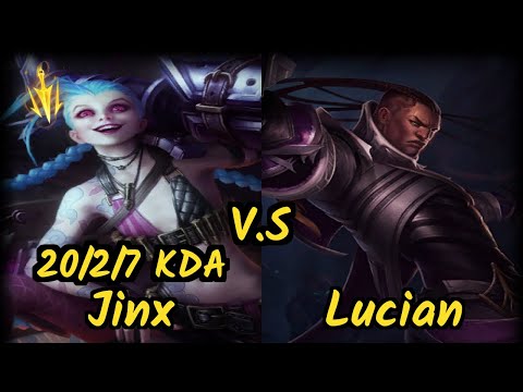 AV Chippys (JINX) vs LUCIAN - 20/2/7 KDA BOTTOM ADC GAMEPLAY - OC Ranked DIAMOND v9.7