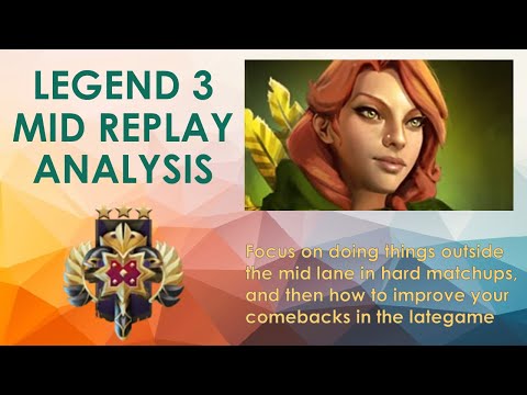 Legend 3 Windranger Mid Replay Analysis, 7.32D