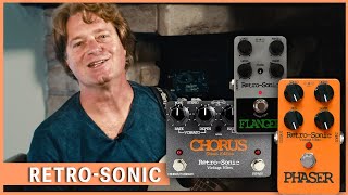 Video thumbnail for Vintage Effects Repackaged: Retro-Sonic Chorus, Phaser and Flanger by Pedalicious