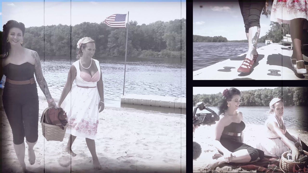 Glamour on the Sand! A Fun Beach Day with Pin-Up Girls Lola Lynn & Piper Peach