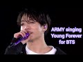 ARMY Singing Young Forever As A Surprise For BTS Unforgettable Moments At Wembley Stadium 2019
