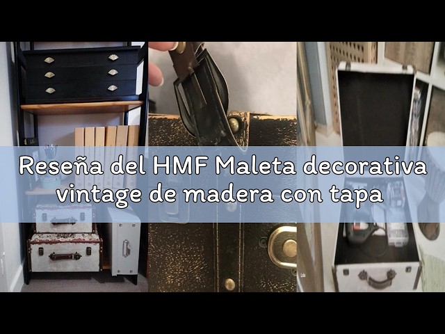 Vídeo relacionado con HMF VKO101 Maleta Vintage de Madera | 38 x 26 x 13 cm | Grande | Mapa Mundial