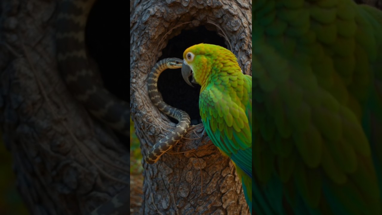 क्या हुआ जब तोते घर में घुसा बड़ा स्नेक ai story video #aivideo #aistory #youtubeshorts