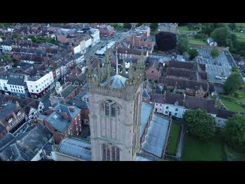 St Laurence's Church, Ludlow - drone footage.