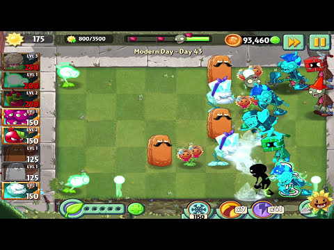 EXPLODE-O-NUT vs ALL-STAR HARDCORE - Modern Day 43 | Plants vs Zombies 2: It's About Time