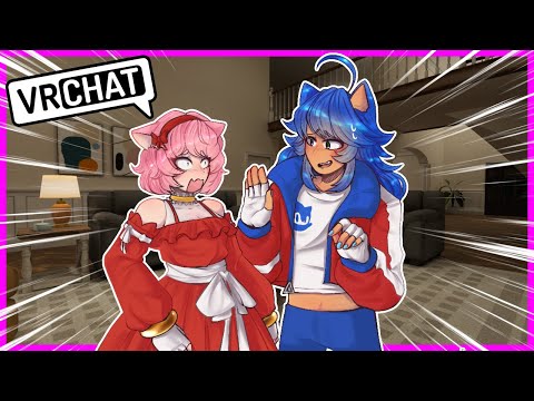 Movie Sonic and Movie Amy Turn Into Humans In VRCHAT?!
