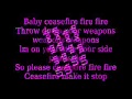 Cease fire christina aguilera lyrics 