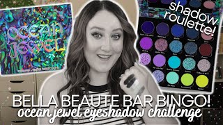 OCEAN JEWEL EYESHADOW BINGO! Bella Beaute Bar Palette Roulette Challenge *With Cole Of The Ball!*