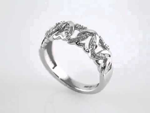0.12 ct Diamond Heart Design Ring - 365,00 Euro