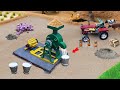 Diy Tractor Mini Bulldozer To Making Concrete Mini Bricks Water Pump Construction Science Project