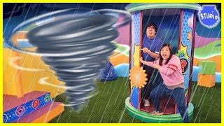 Tornado on Ryan's Mystery Playdate Mystery Wheel Challenge!