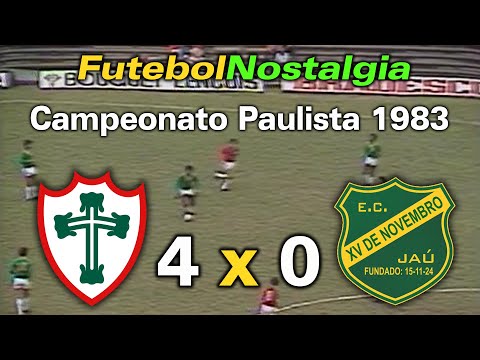 Portuguesa 4 x 0 XV de Jaú - 29-06-1983 ( Campeonato Paulista )