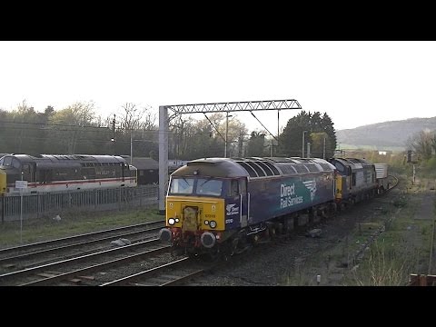 DRS 57310+37610. 6K73 Flasks. Carnforth. 23/04/15